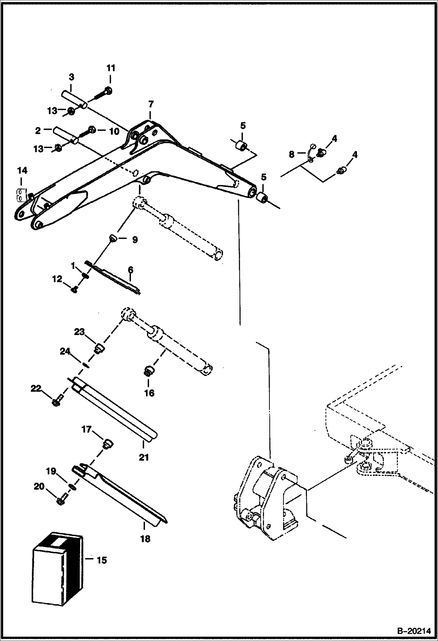 Купить запчасть на Bobcat 331 - СТРЕЛА (СЕРИЙНЫЙ НОМЕР 512911001 -  512911999)